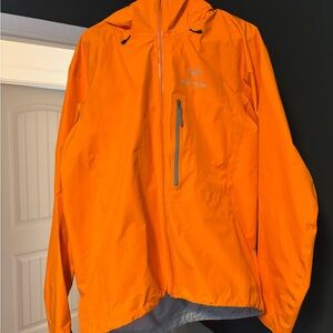 Arc'teryx Men's Orange Rain Jacket